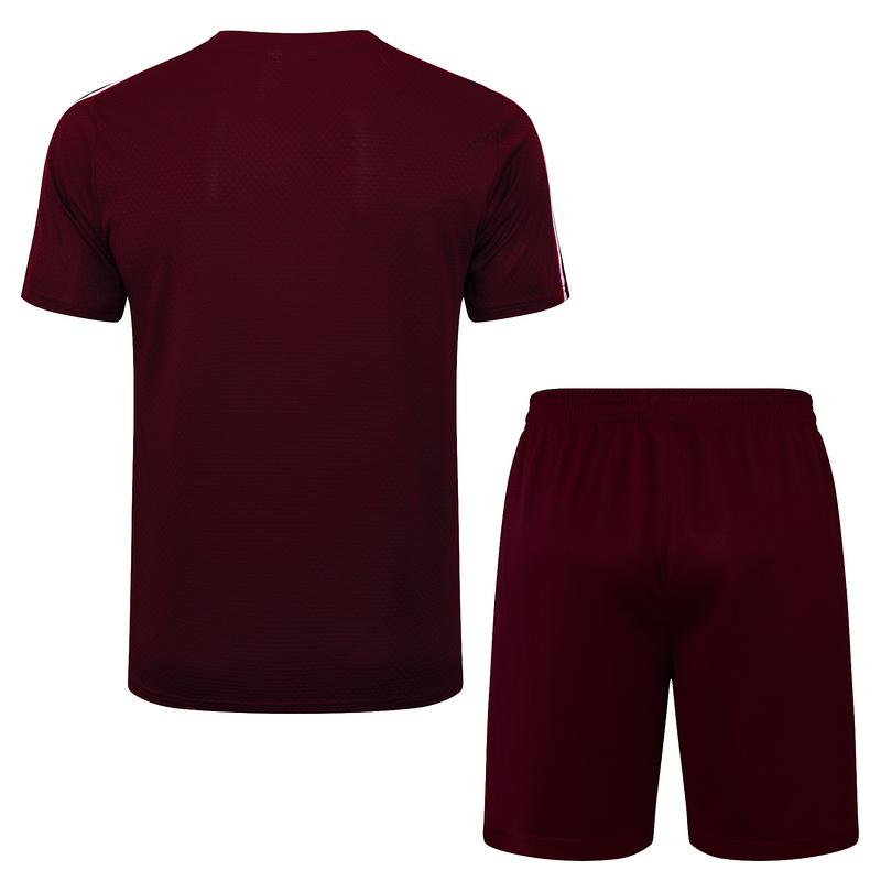 2025/26 Bayern Munich maroon Training Set Shirt and Shorts