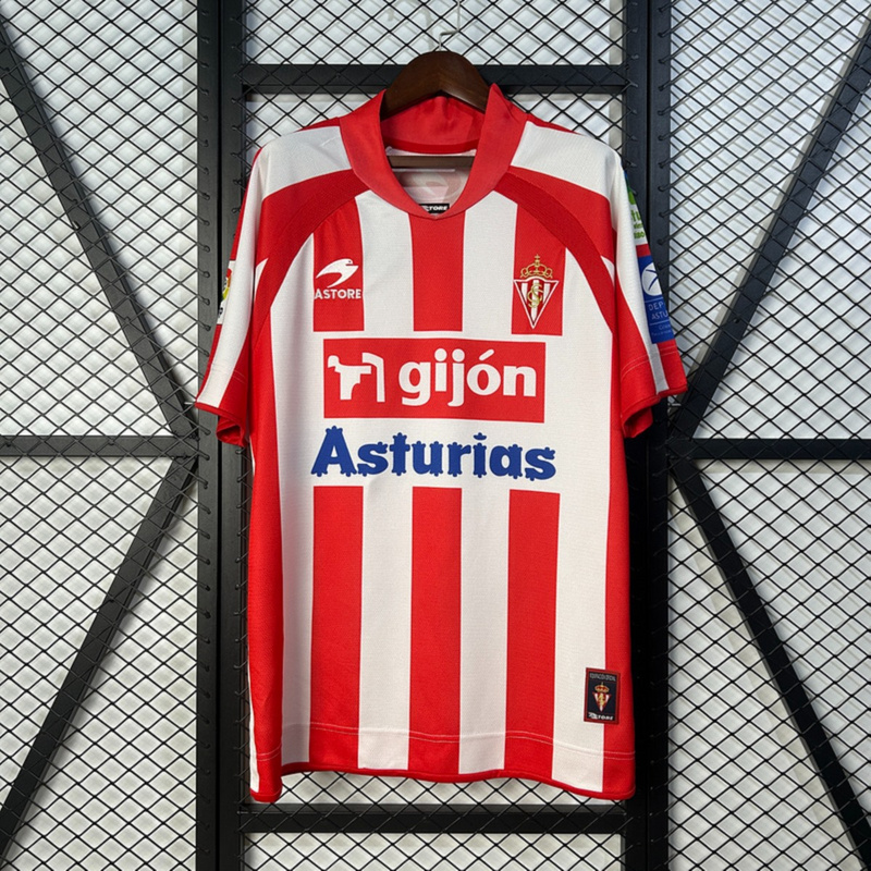 Retro Sporting Gijon 08/09 Home jersey Fan Version
