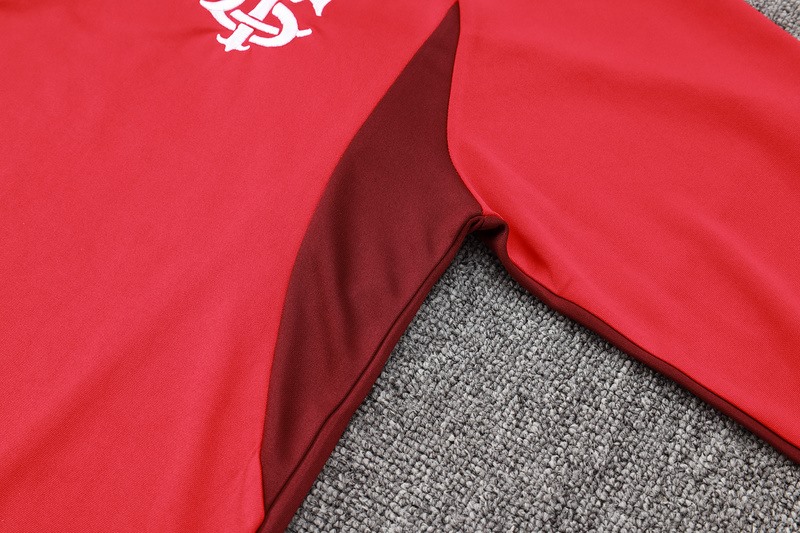 24/25 Internacional Red Long-sleeved half-pull training kit Football team kit
