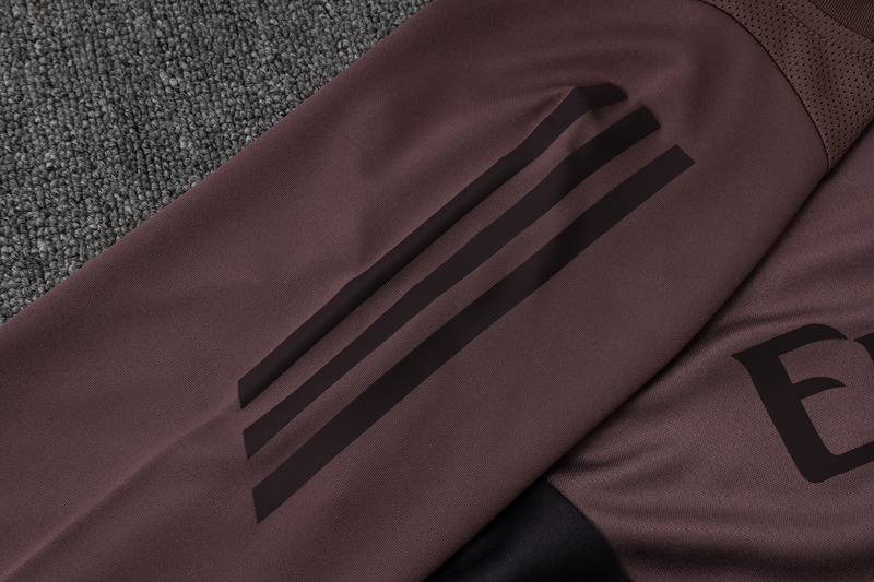 24/25 Arsenal Grey purple Long-sleeved half-pull training kit Football team kit