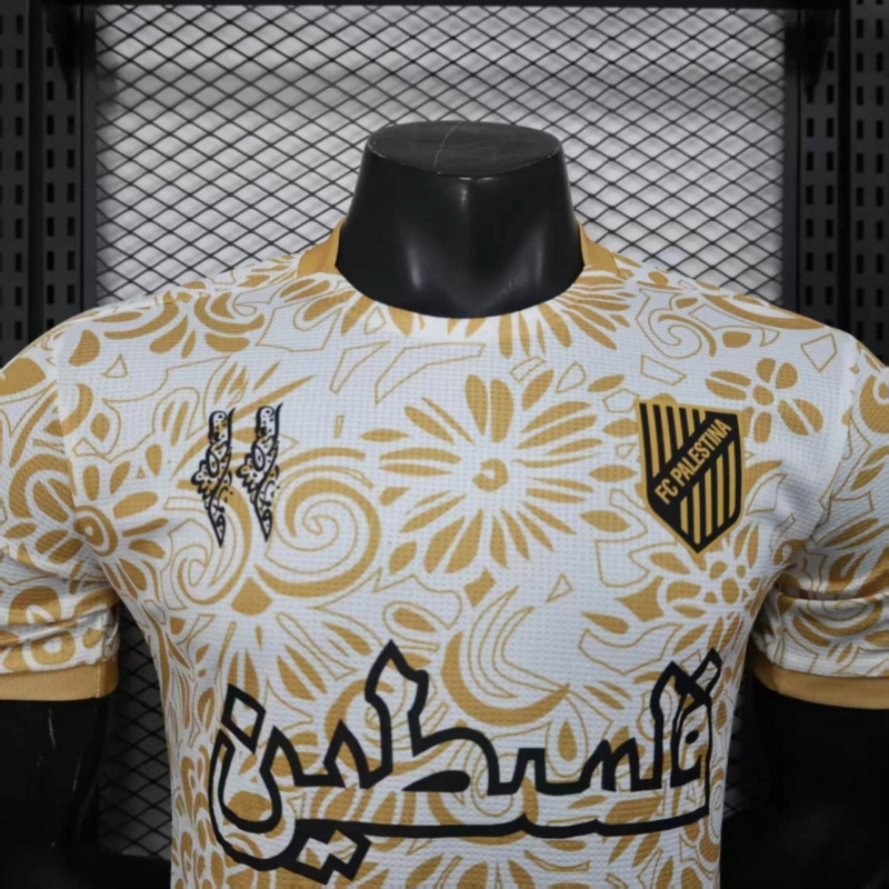 2025/26 Palestino Special Edition Gloden jersey Player Version