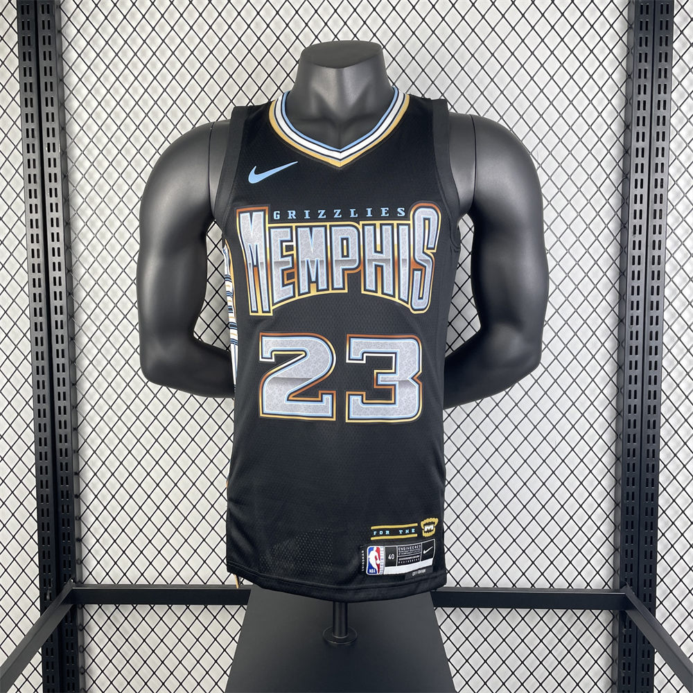 NBA Memphis Grizzies V-Neck Black Jersey ROSE#23 S-XXL