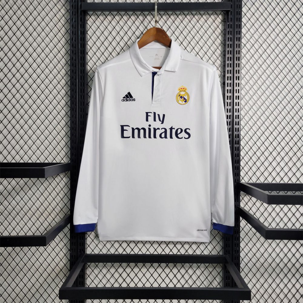 Retro Real Madrid 16/17 Main Long Sleeve jersey Fan Version