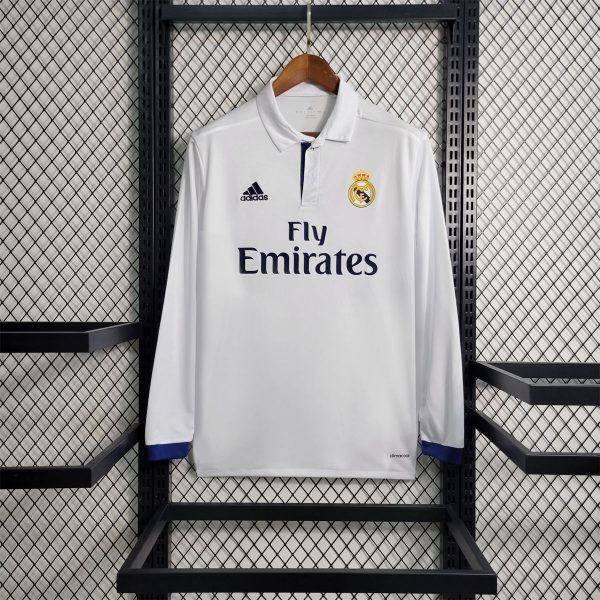Retro Real Madrid 16/17 Main Long Sleeve jersey Fan Version
