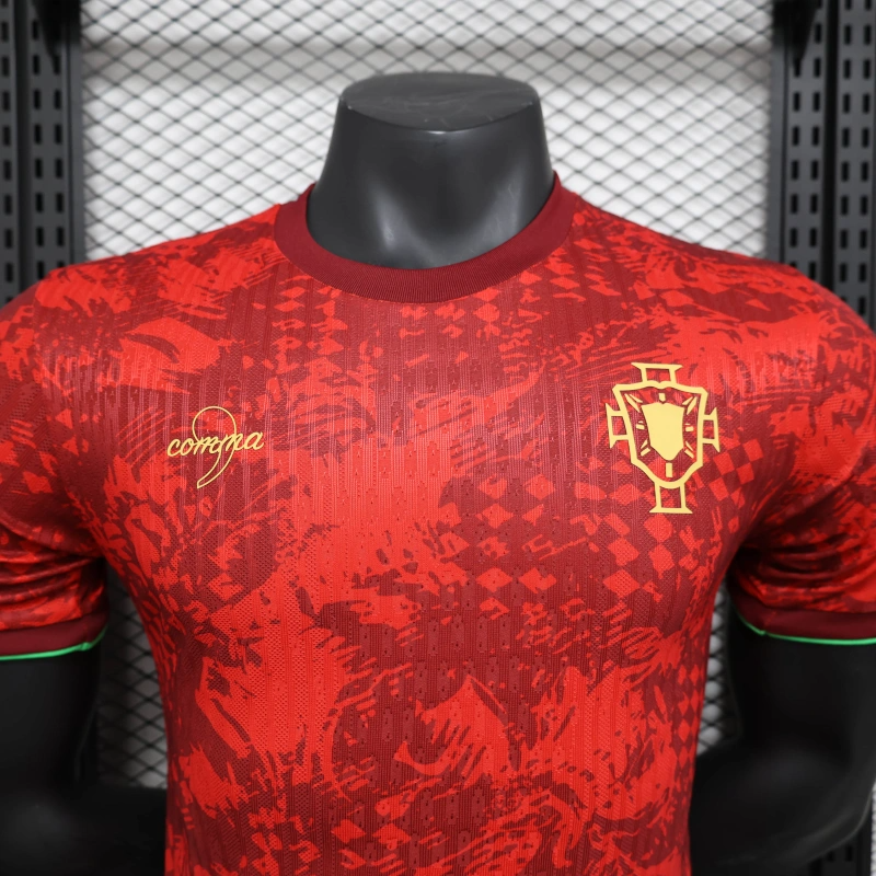 25/26 Portugal Anniversary Edition red jersey Player Version
