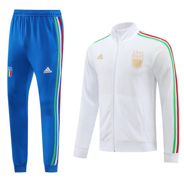 2024 Italy White Jacket Training Suit Set Football Team Shirt Sports Fashion