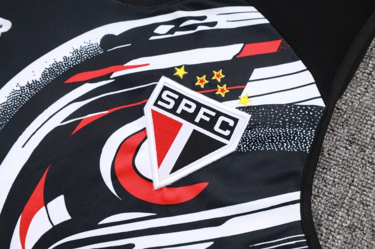 2026 Sao Paulo Black Training Set Shirt and Shorts