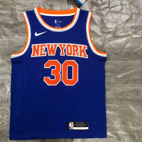 NBA New York Knicks Round Neck Blue jersey RANDLE#30 S-XXL