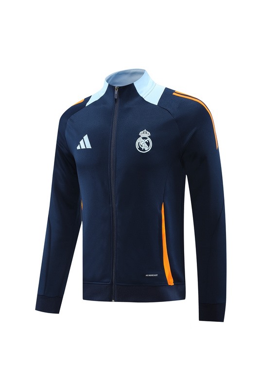 2024 Real Madrid Royal Blue Jacket Training Suit Set Football Team Shirt Sports Fashion