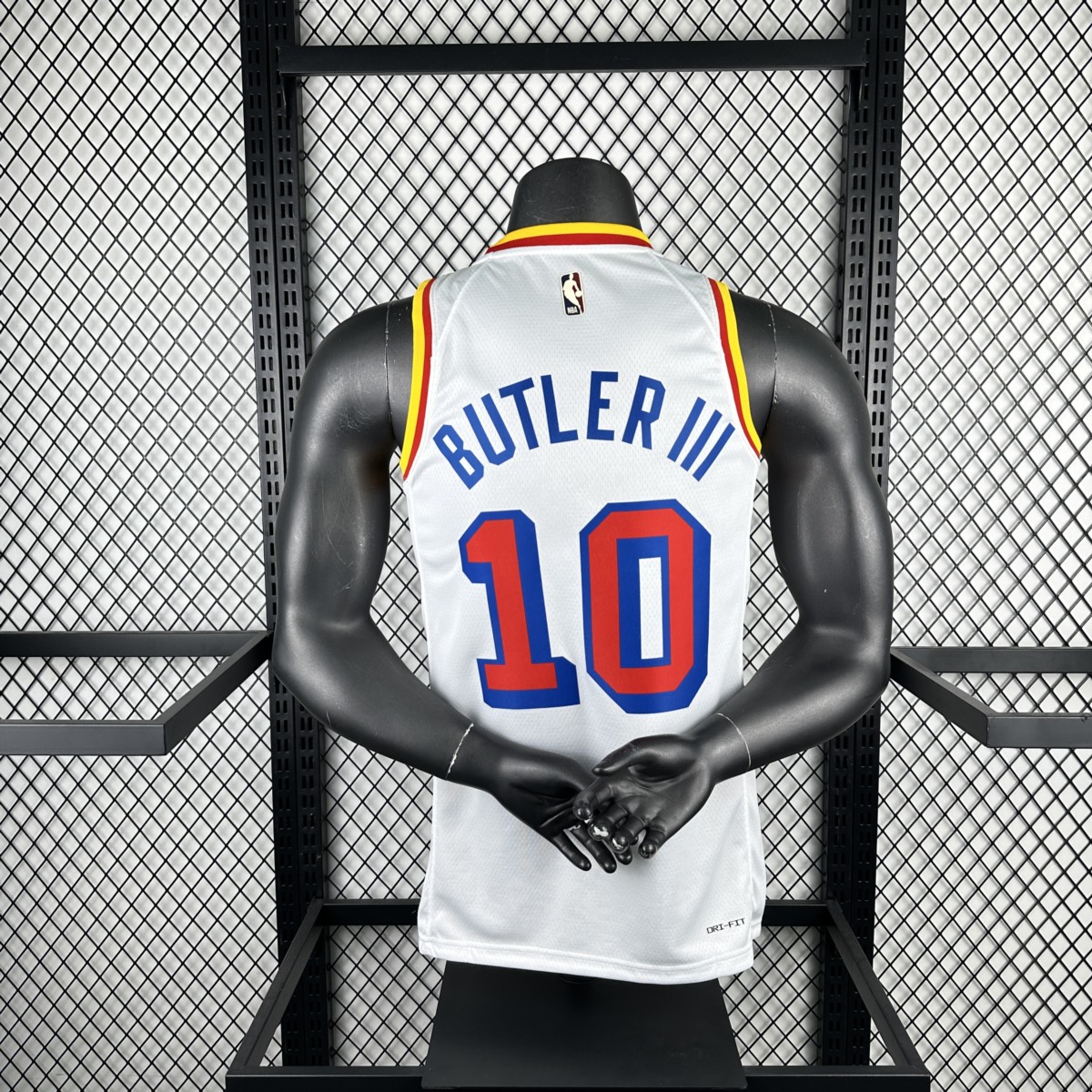 NBA Golden State Warriors 2025 Round Neck Retro Edition White Jersey BUTLER Ⅲ #10 S-XXL