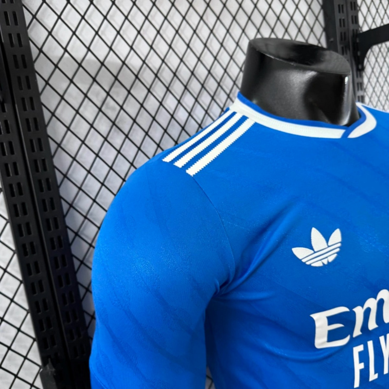 2025/26 Real Madrid Second Away Long Sleeve Jersey Player Version