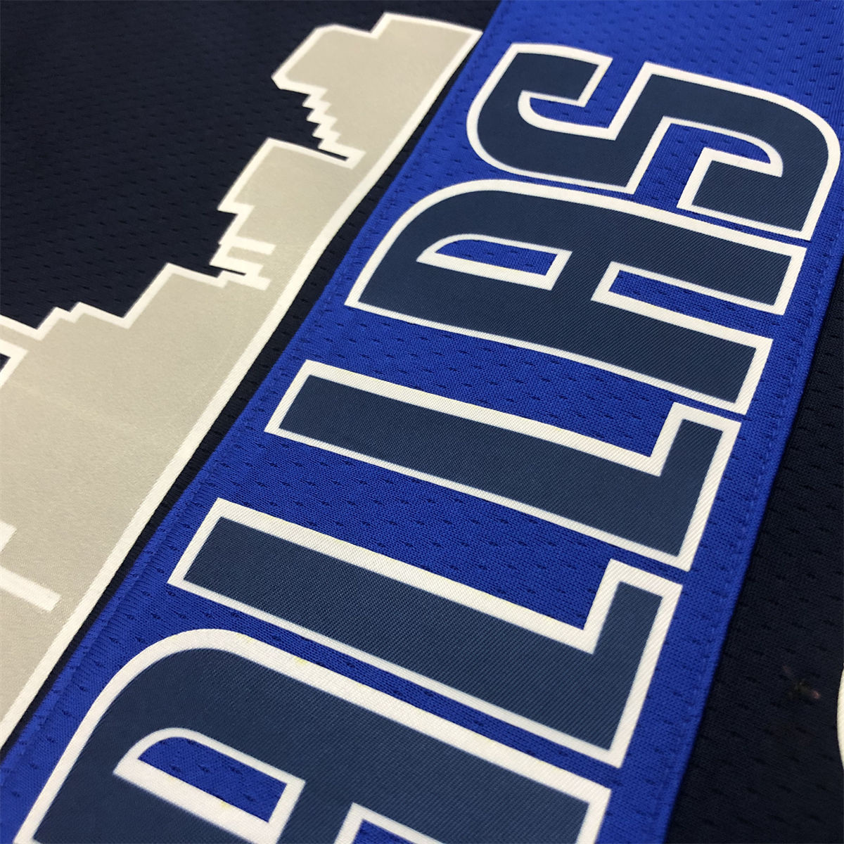 NBA Dallas Mavericks V Neck Snow Mountain Royal Blue Jersey PORZINGIS#6 S-XXL