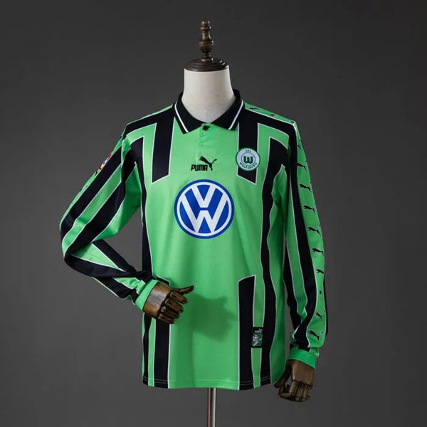 Retro Wolfsburg 1999/2000 Home Jersey Long Sleeve Fan Version