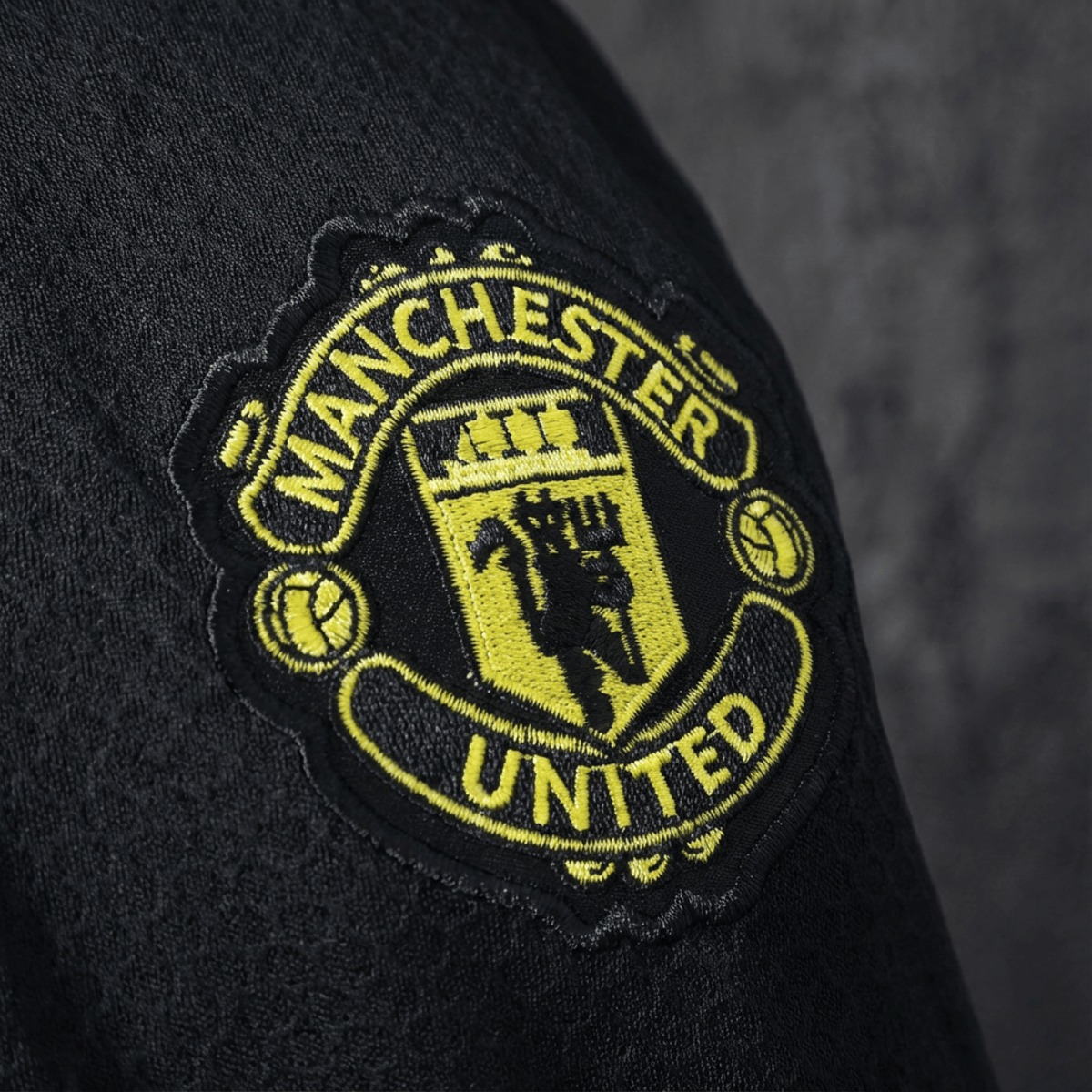 2025/26 Manchester United Training Black Polo Fan version