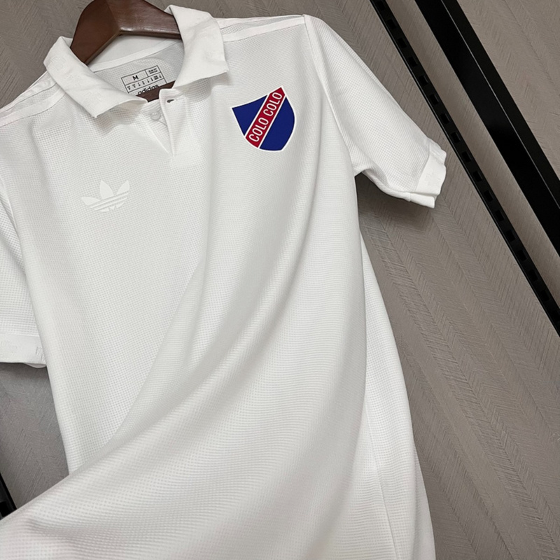2025/26 Colo Colo 100th Anniversary Edition White Jersey Fan Version