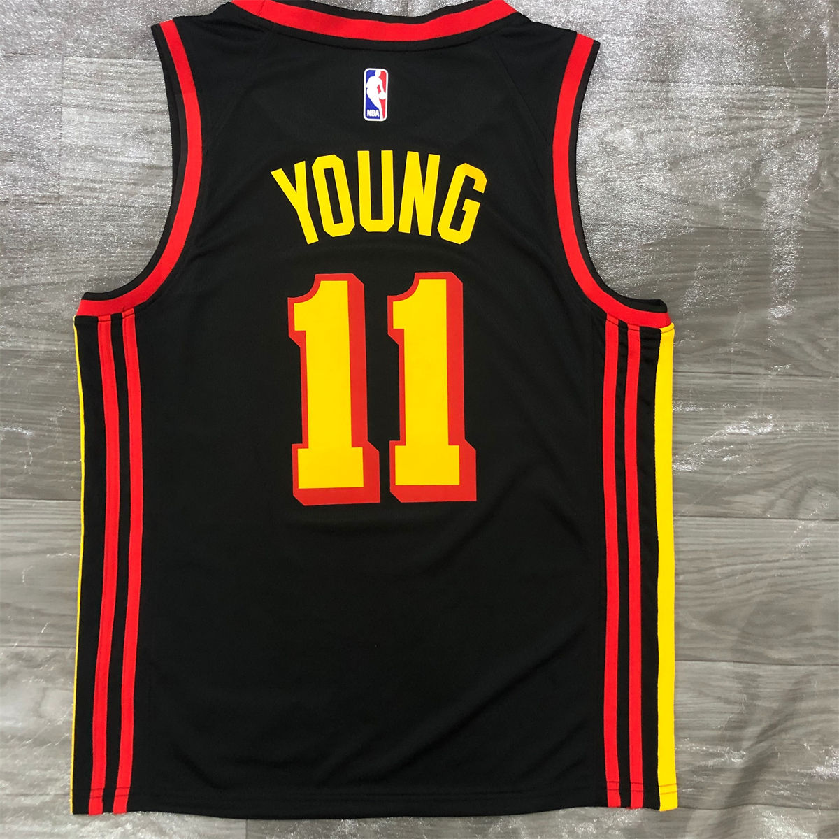 NBA Altanta Hawks Round Neck Black Jersey YOUNG#11 S-XXL
