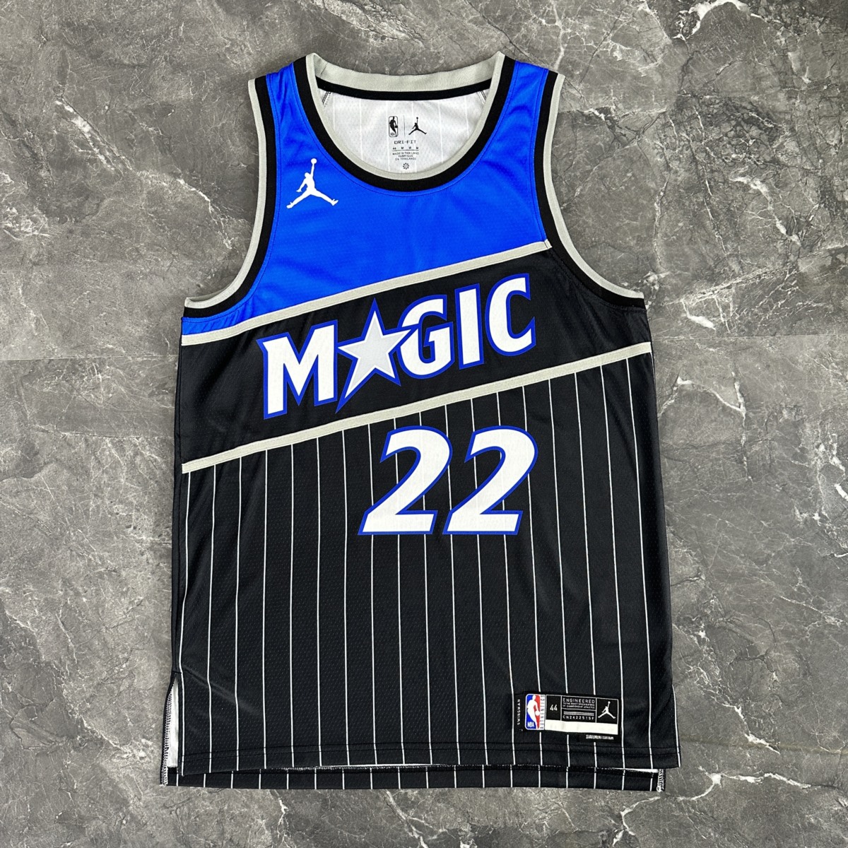 NBA Orlando Magic 2025/26 Round Neck Jordan Edition Black Jersey WAGNER#22