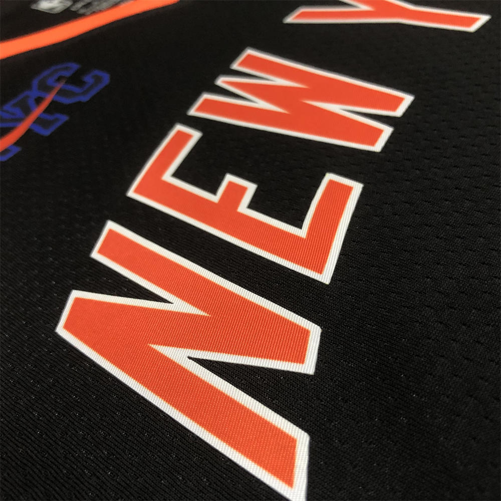 NBA New York Knicks V-Neck City Edition Black jersey BRUNSON#11 S-XXL