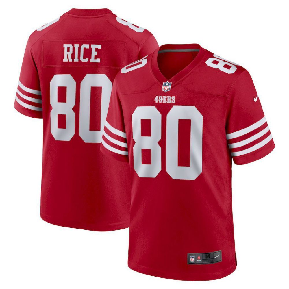 NFL San Francisco 49ers Jeysey RICE # 80