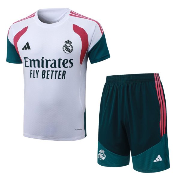 2026 Real Madrid White Training Set Shirt and Shorts