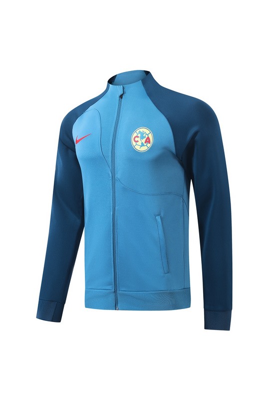 2024 Club Americas Blue Jacket Training Suit Set Football Team Shirt Sports Fashion