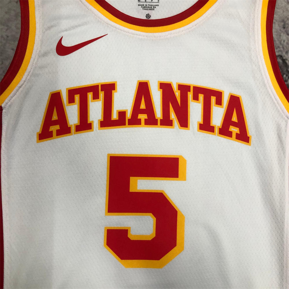 NBA Altanta Hawks Round Neck White Jersey MURRAY#5 S-XXL