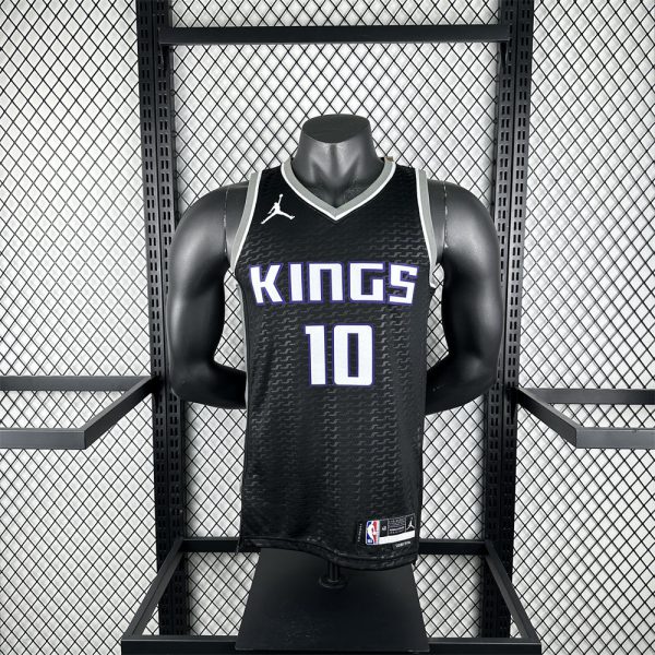 NBA Scaramento Kings V-Neck Black jersey DeROZAN#10 S-XXL