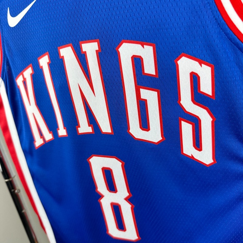 NBA Scaramento Kings 2024 V-Neck City Edition Blue jersey LAVINE#8 S-XXL