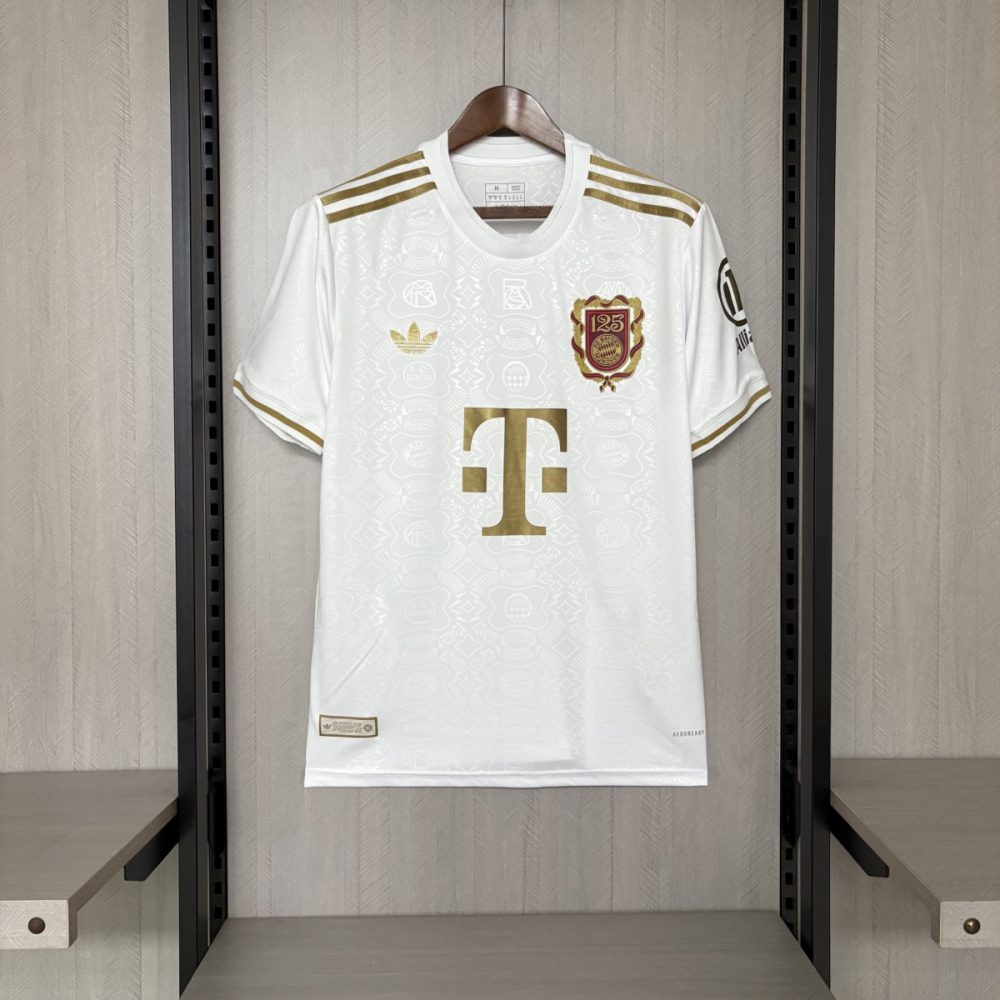 2025/26 Bayern Munich 125th Anniversary White Jersey Fan Version