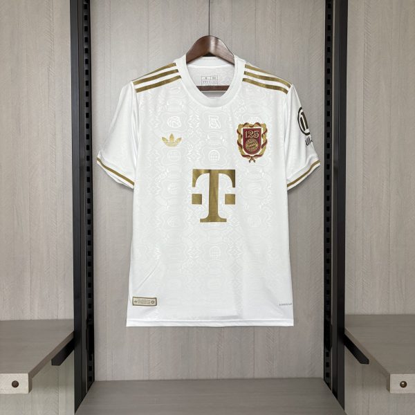 2025/26 Bayern Munich 125th Anniversary White Jersey Fan Version