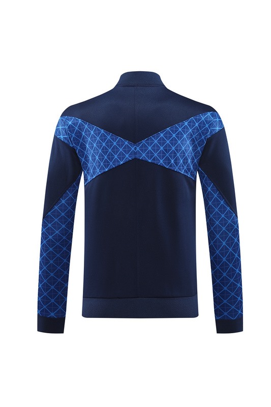 2024 PSG Blue Jacket Training Suit Set Football Team Shirt Sports Fashion
