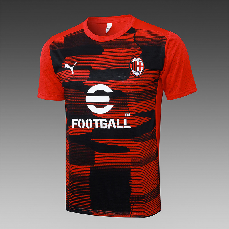 24/25 AC Milan Red Black Training Set Shirt and Shorts