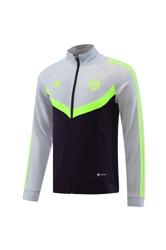 2024 Bayern Munich Grey Purple Jacket Training Suit Set Football Team Shirt Sports Fashion