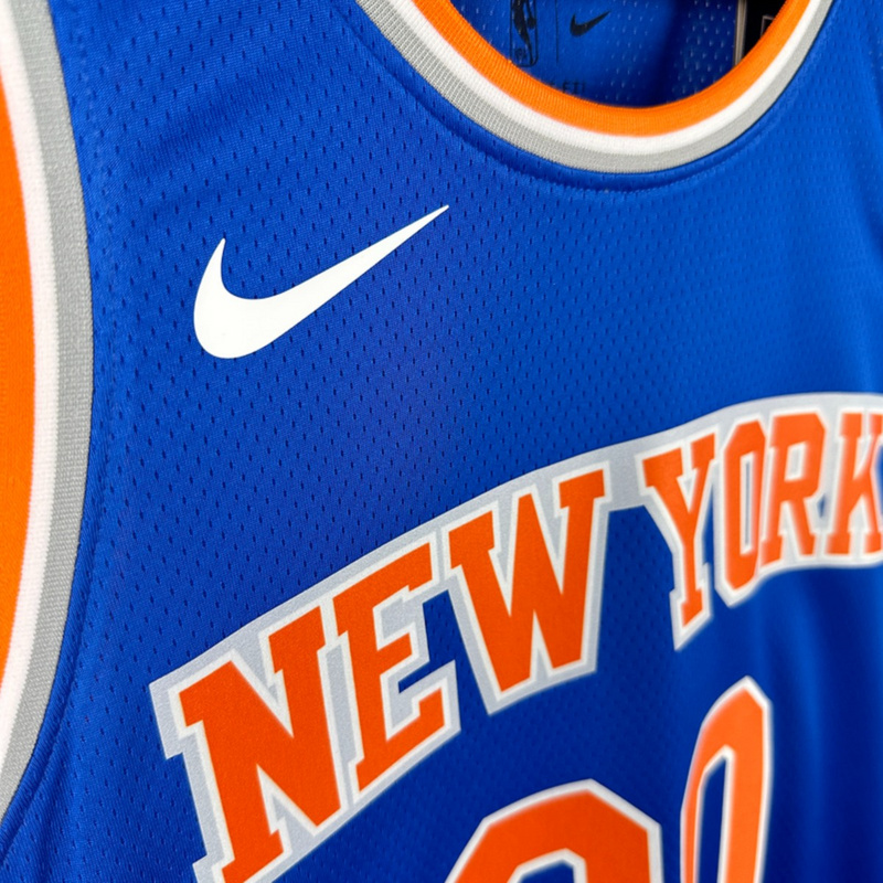 NBA New York Knicks Round Neck Blue jersey CLARKSON#00 S-XXL