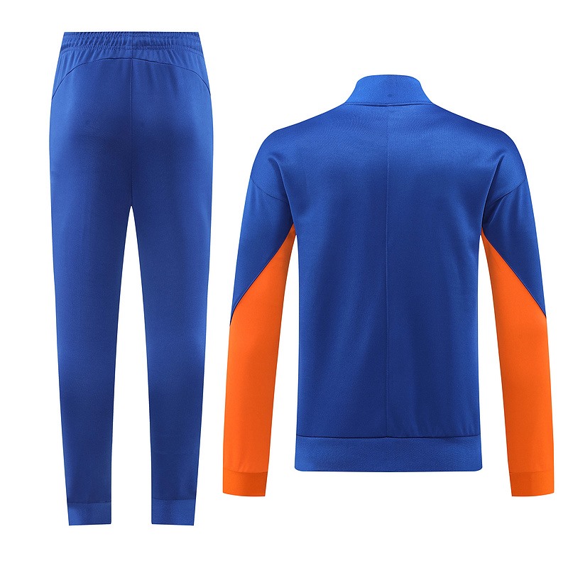 2024 Nehterlands Blue Jacket Training Suit Set Football Team Shirt Sports Fashion