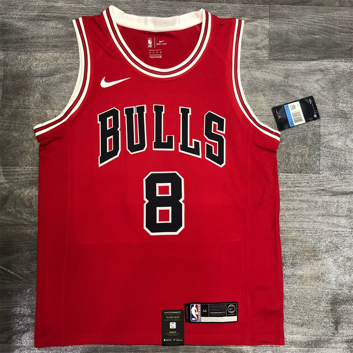 NBA Chicago Bulls Round neck Red Jersey LAVINE#8 S-XXL