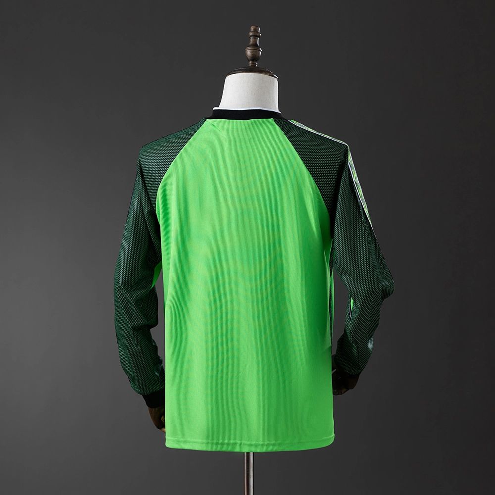 Retro Manchester United 98/99 Goalkeeper Green jersey Long Sleeve Fan Version