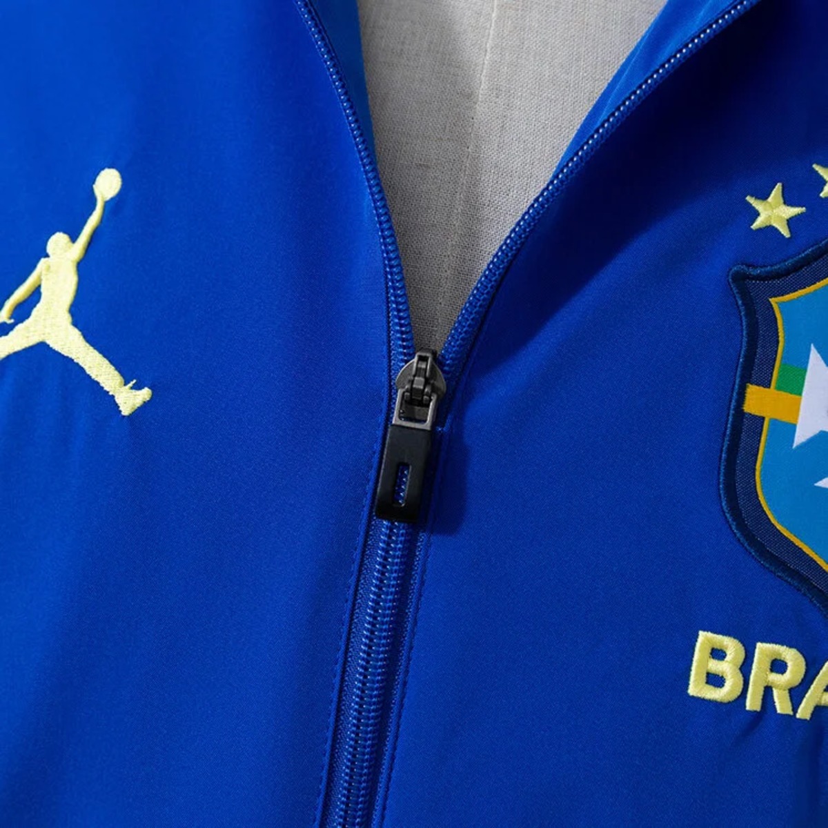 2026 Brazil Blue Windbreaker Jacket