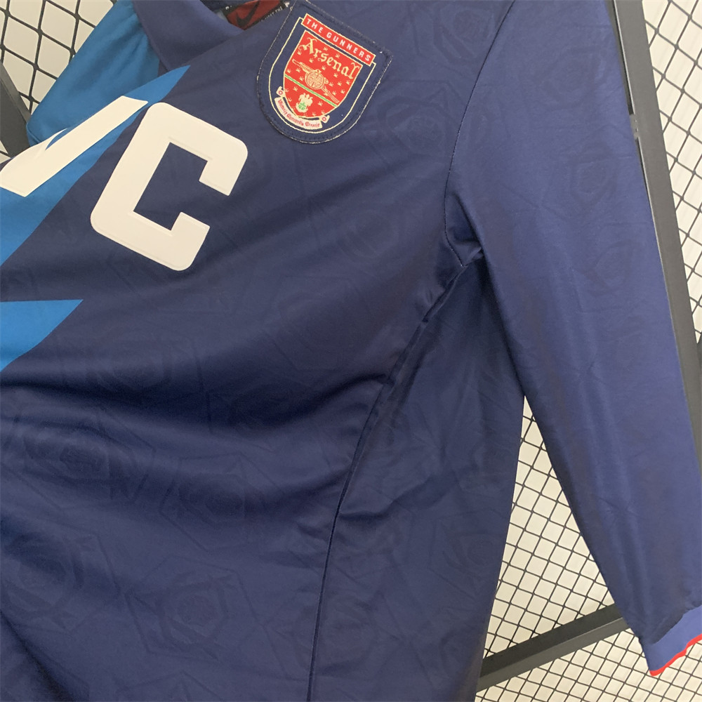 Retro Arsenal 95/96 long sleeve away jersey Fan Version