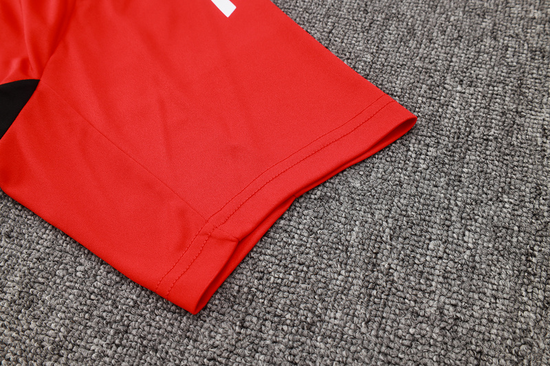 24/25 Manchester United Red Training Set Shirt and Shorts