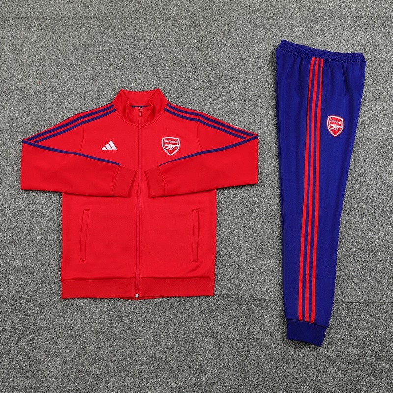 2024 Arsenal Red Jacket Training Suit Set Football Team Shirt Sports Fashion
