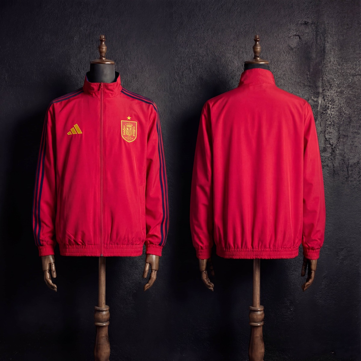 2026 Spain Red and Blue Reversible Windbreaker Sport Unifom