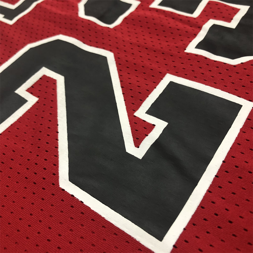 NBA Chicago Bulls Mitchellness Red Jersey JORDAN#23 S-XXL