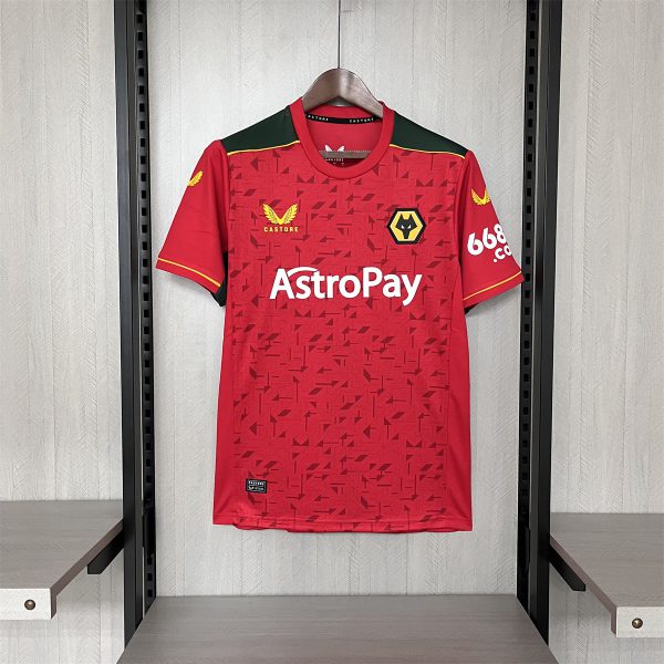 2023/24 Wolves Goalkeeper Red Jersey Fan Version