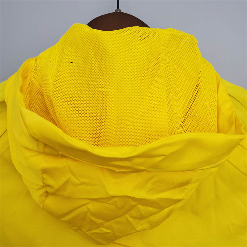 2022 Windbreaker Brazil Blue and Yellow Sport Unifom jersey Sport Unifom