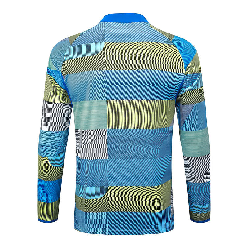 202526 Real Madrid Light green Long-sleeved half-pull training kit Football team kit
