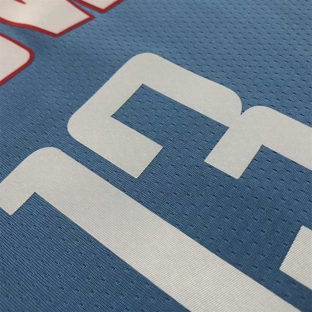 NBA Houston Rockets V-Neck Light Blue Jersey HARDEN#13 S-XXL