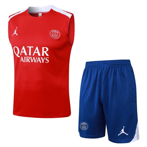 24/25 Paris Red Training Set Shirt and Shorts