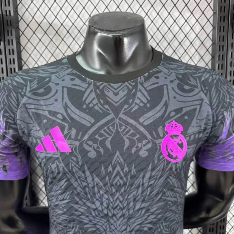 2025/26 Real Madrid Black Dragon Special Edition jersey Player Version
