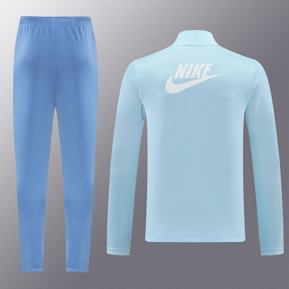 2024 Nike Light Blue Jacket Training Suit Set Football Team Shirt Sports Fashion